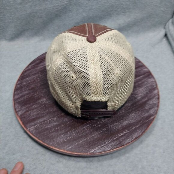 Texas A&M Aggies Trucker Cap Adjustable Brown & Beige Cotton/Mesh Embroidered Lo - Picture 4 of 9